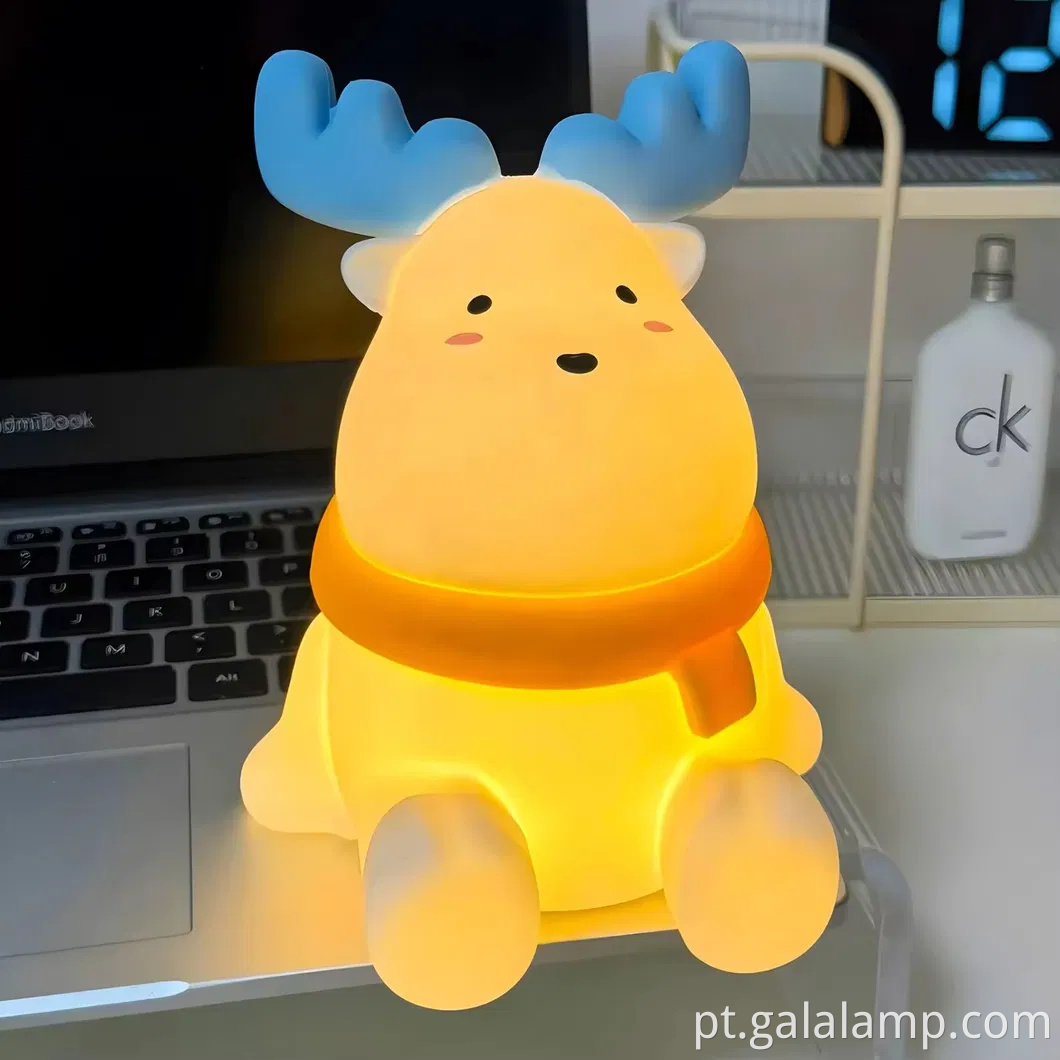 Pequena luz da noite batendo palmas - lâmpada de mesa LED para crianças